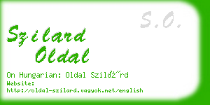 szilard oldal business card